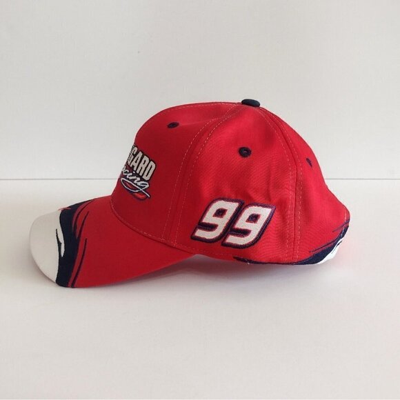 Citgo Supergard Racing #99 Jeff Burton Snapback Baseball Cap Hat Red - Picture 2 of 7